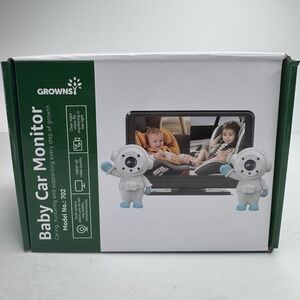 GROWNSY Dual Car Camera Baby Monitor, 7" 1080P AHD Car Camera Night Vision NEW